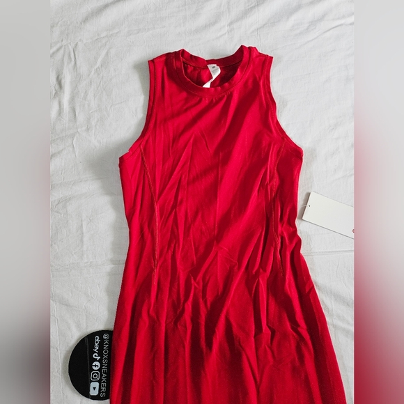 Lululemon All Aligned Midi Dress DKRD Dark Red Women's Size 8 - Picture 6 of 7